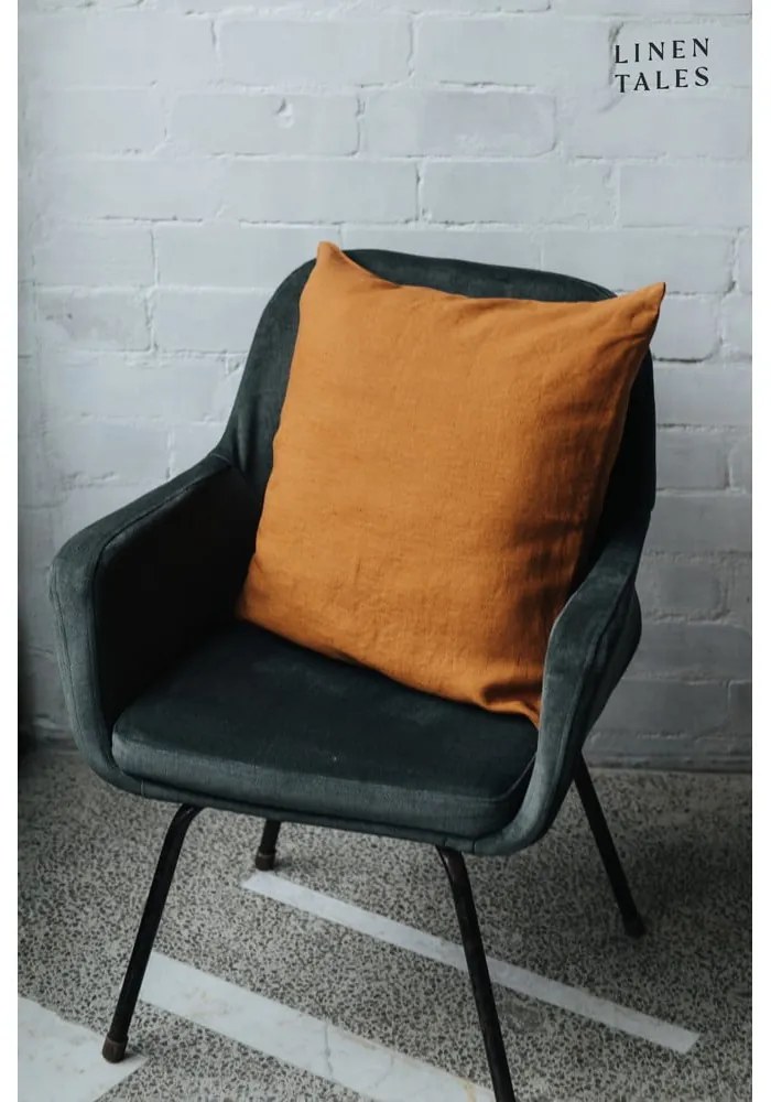 Ленена калъфка за възглавница 45x45 cm Hazelnut – Linen Tales