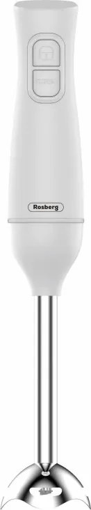 Ръчен пасатор Rosberg R51112OS, 350W, 2 скорости, Метален подвижен накрайник, Подвижен накрайник, Бял
