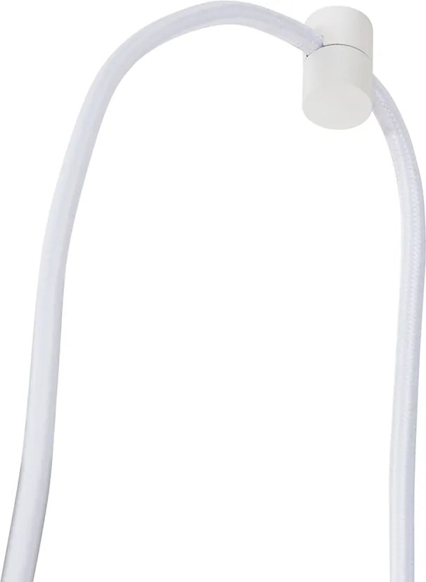 1-фазна релсова система с 3 броя прожектори и висящи лампи бели - Cavalux Jeana