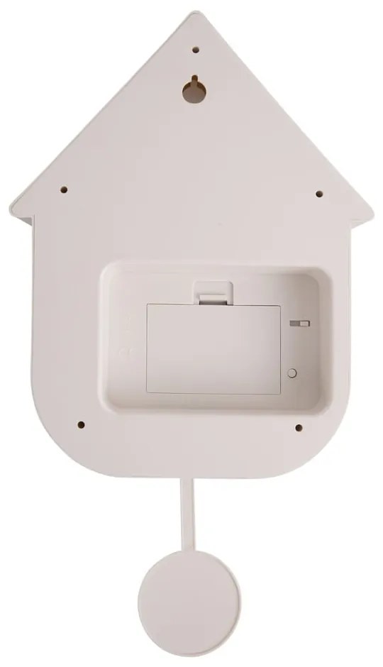 Бял стенен часовник , 21,5 x 41,5 cm Modern Cuckoo - Karlsson