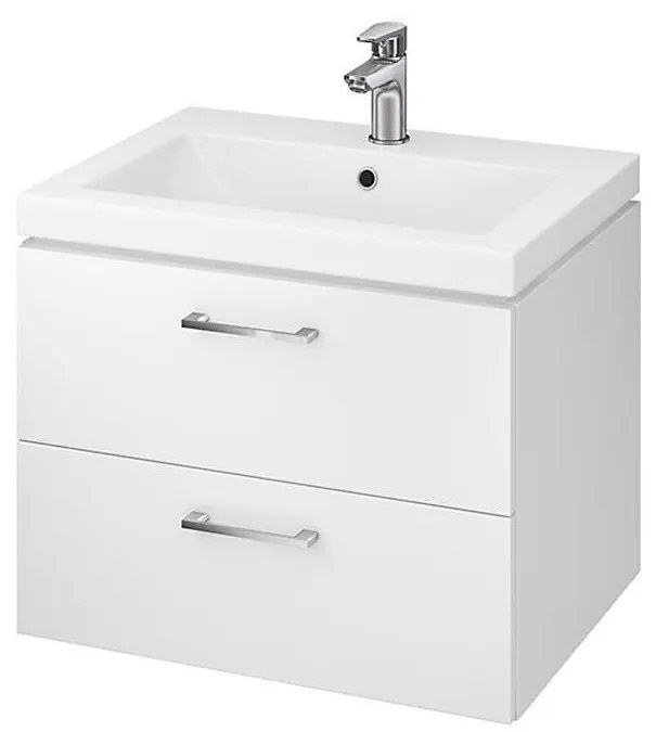 Cersanit S801-147-DSM - Стенен шкаф за баня с мивка LARA 60 см бял