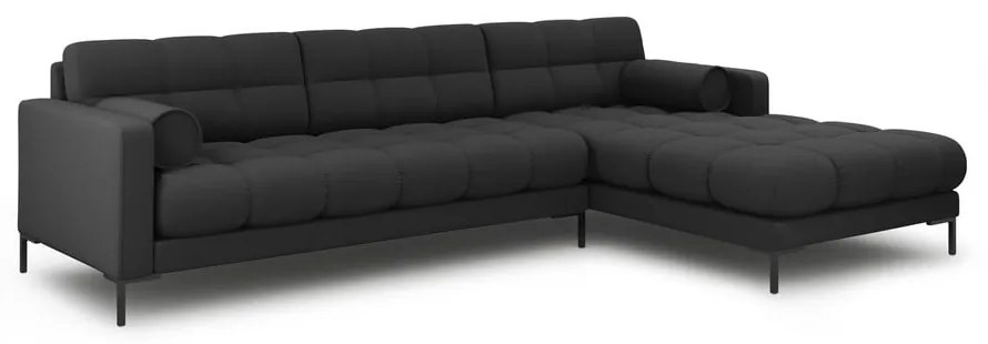 Тъмносив ъглов диван (десен ъгъл) Bali – Cosmopolitan Design