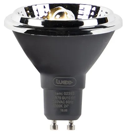 Комплект 5 броя GU10 LED лампа AR70 6W 475 lm 3000K