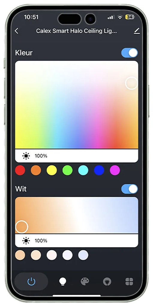 Интелигентен плафон бял 29,5 см с LED RGBW IP54 - Siem