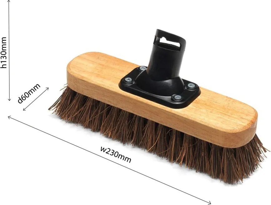 Глава на метла с найлонови влакна Лакирана, 23 cm - Addis