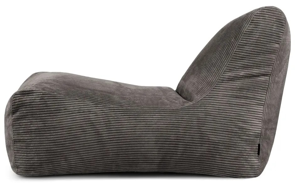 Син пуф от рипсено кадифе Lounge – SLOWDOWN