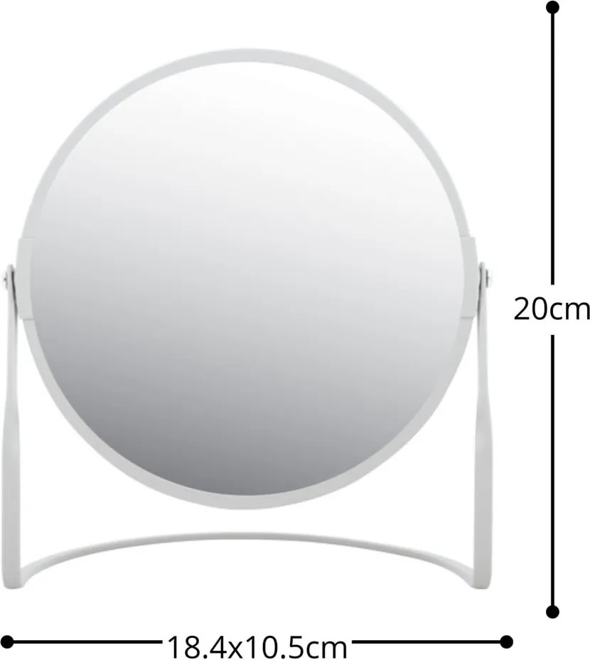 Козметично увеличително огледало (увеличение 5x) ø 18 cm Akira – Spirella