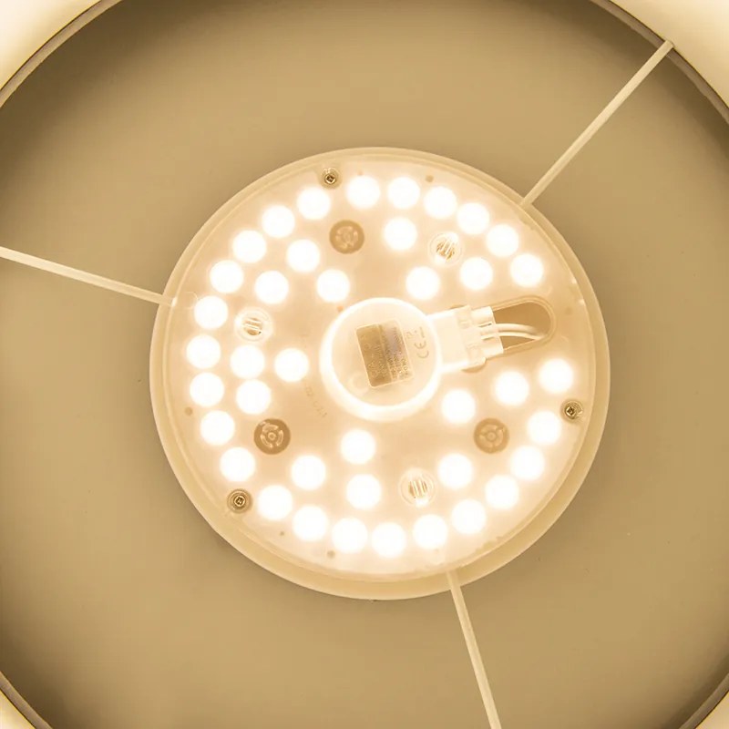 Таванна лампа синя 40 см с LED - Drum LED