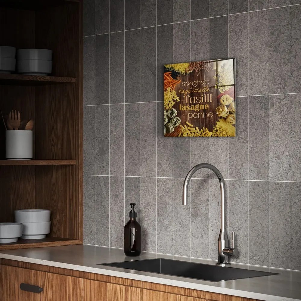 Картина върху стъкло 30x30 cm Pasta – Styler