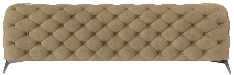 Светлокафяв кадифен диван 243 cm Chelsea – Ropez