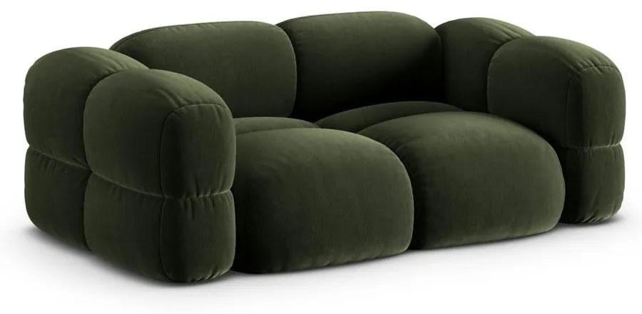 Зелен кадифен диван 210 cm Loretto – Cosmopolitan Design