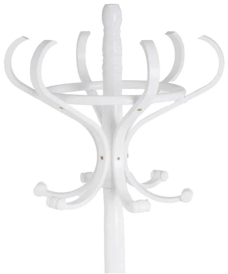 Бяла стойка за връхни дрехи от масивна топола Thonet – Casa Selección