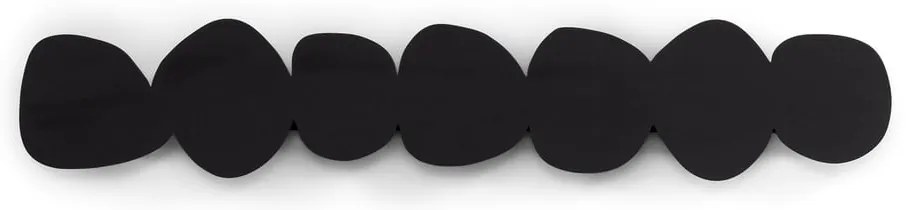 Черна метална стенна закачалка с рафт 80 cm Tumulo – Spinder Design