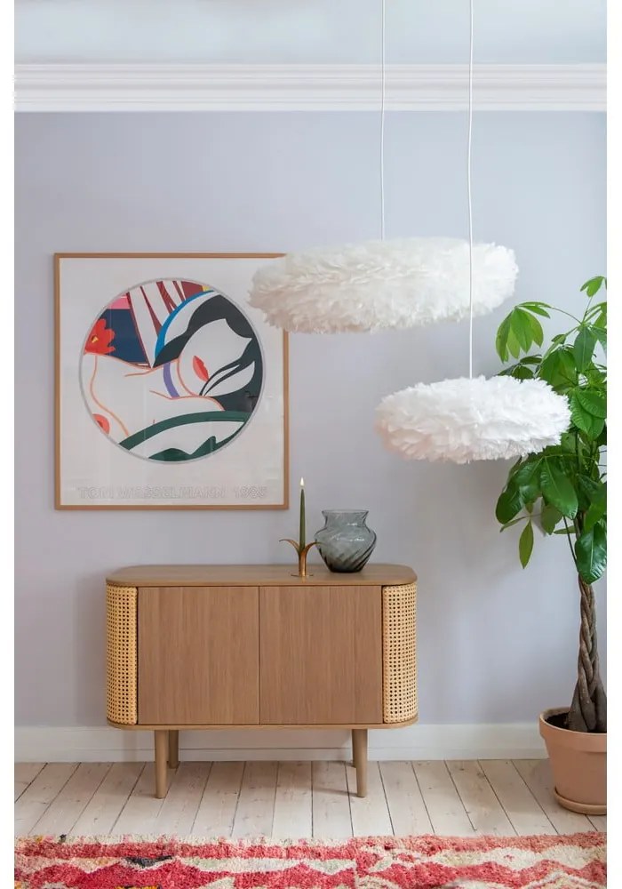 Нисък скрин с дъбов декор в естествен цвят 109x75 cm Treasures - UMAGE