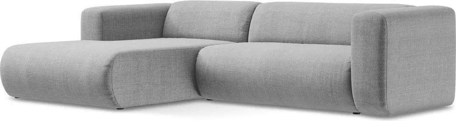 Светлосив ъглов диван (ляв ъгъл) Ekahi – Makamii