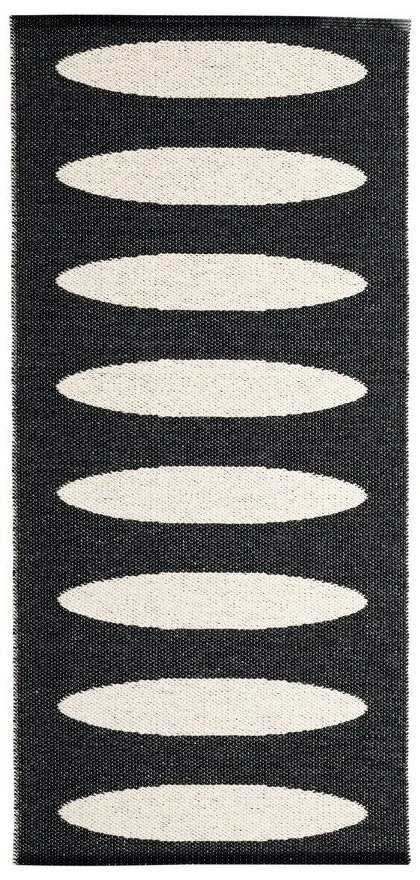 Черна пътека за открито и закрито 70x150 cm Ella Black – Pappelina