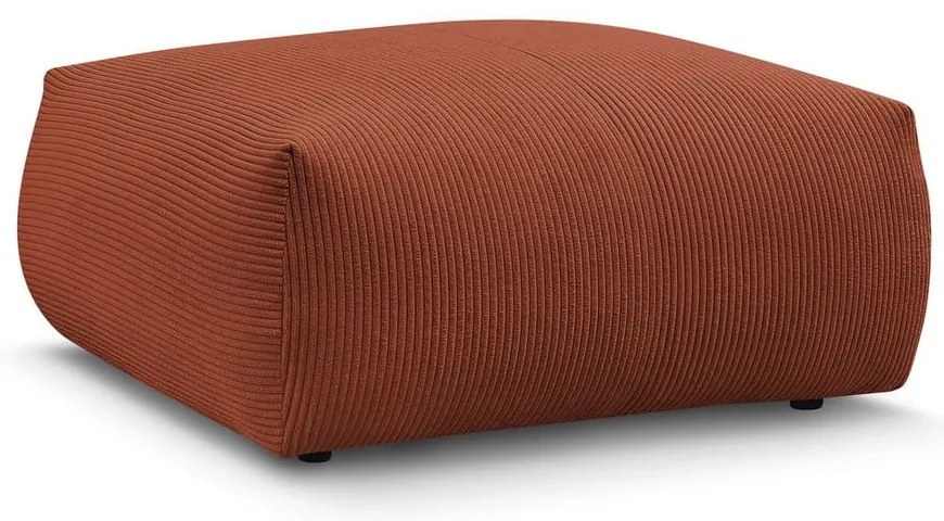 Табуретка от рипсено кадифе в тухлен цвят Voltaire – Bobochic Paris
