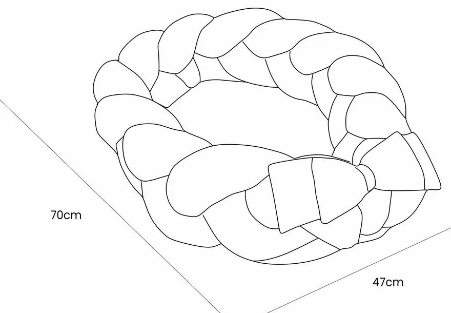 Бяло гнездо за бебе 47x70 cm – Meowbaby