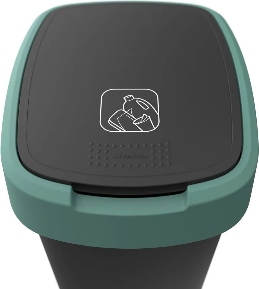 Кошче за отпадъци от рециклирана пластмаса 25 L Twist - Rotho