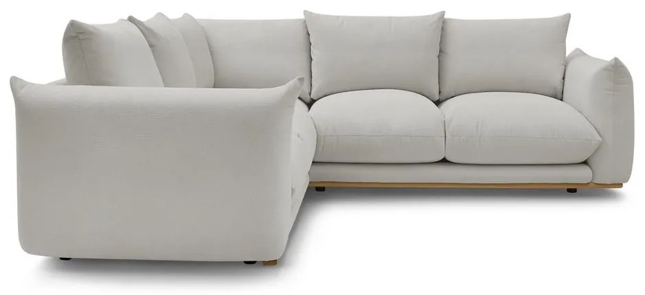 Светлосив ъглов диван Ernest – Bobochic Paris