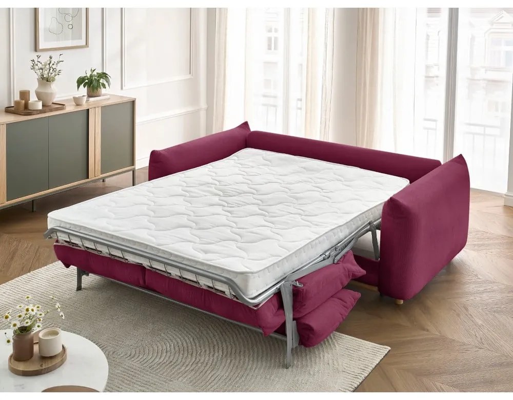 Сгъваем диван в цвят бордо 234 cm Ernest – Bobochic Paris