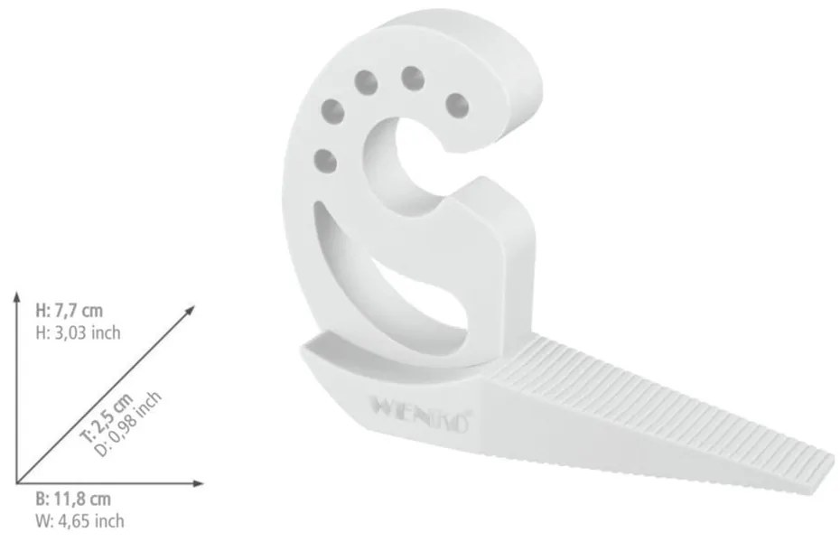 Бели стопери за врати и прозорци - Wenko