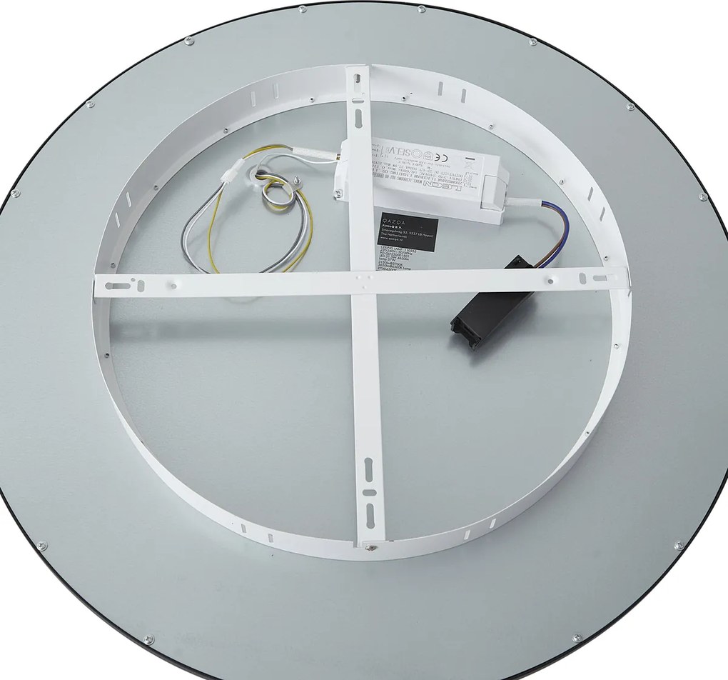 Смарт LED панел черен 60 см с LED димиране до топло с дистанционно управление - Knob