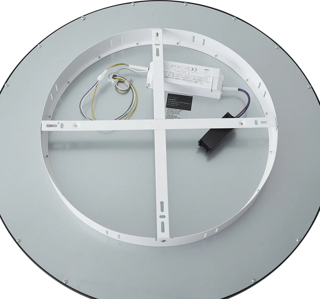 Smart LED панел черен 60cm вкл. LED димиране до топло с дистанционно управление - Knob