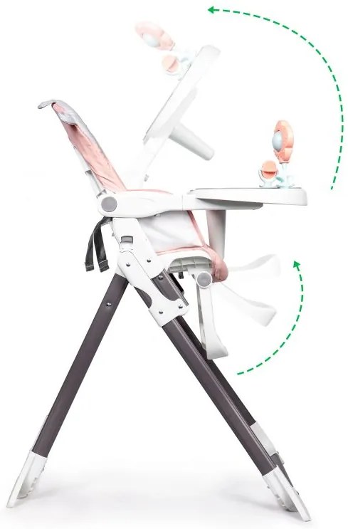 Розов стол за хранене с плюшено мече