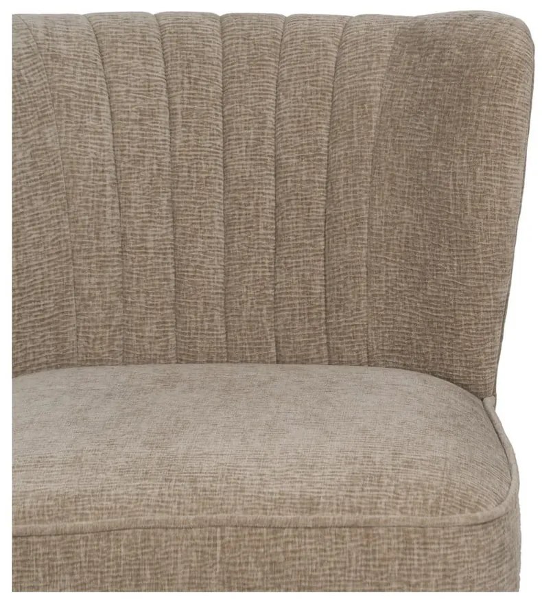 Бежово шенилово кресло Glam – Ixia