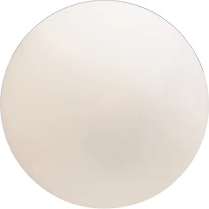 Смарт скандинавска висяща лампа сребриста с опалово стъкло 50 см, включително WiFi A60 - Ball 50