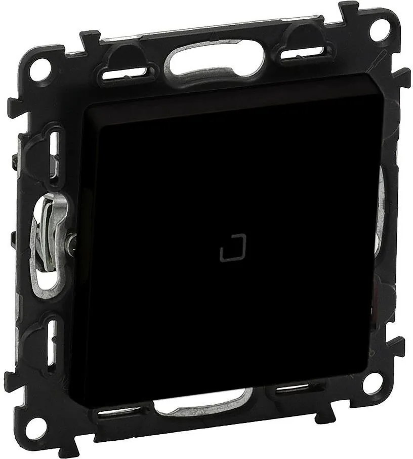 Legrand Бутон NO/NC с подсветка цвят черен Valena Life  - 756332