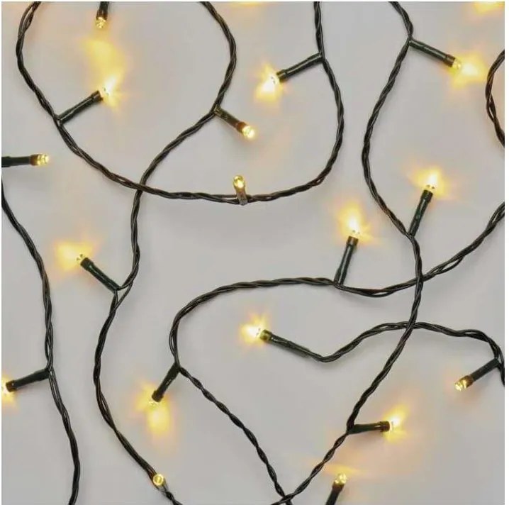 LED външна гирлянда с 80 светодиода, 13 м, IP44, топла бяла светлина