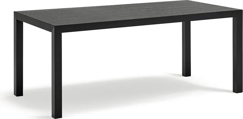 Трапезна маса с дъбова дървена плоскост 75x180 cm Alma – Teulat