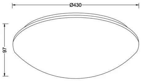 Лампа за таван Alpay-Diameter 43 cm.