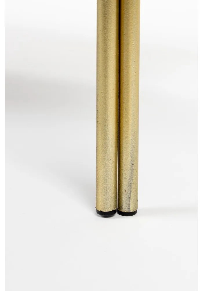 Черно-златиста метална библиотека 80x89x35 cm Liah – White Label