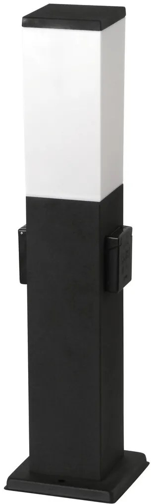 RABALUX Бон 8339, градинско тяло,Н 50см, с контакт за щепсел, E27 60W IP44, мат черно - 8339