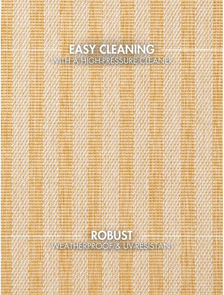 Килим за открито и закрито в цвят жълта охра/кремав 160x230 cm Haringey Linley – Ted Baker