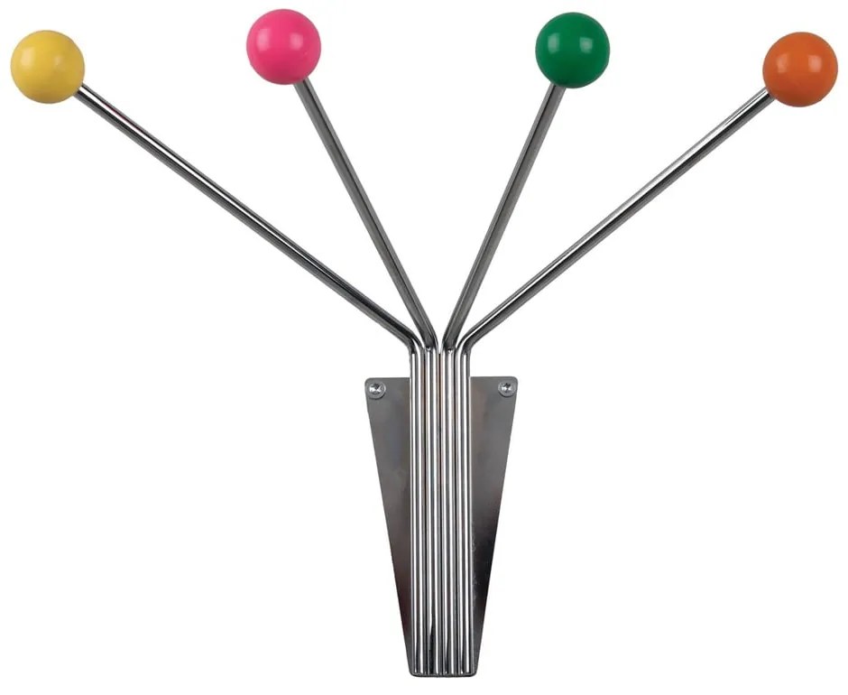 Метална закачалка за стена в сребристо Neptune - PT LIVING