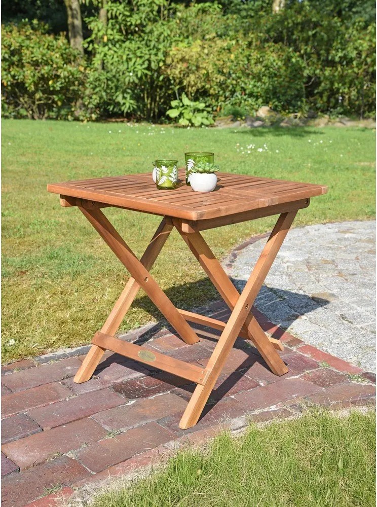 Градинска маса за хранене от масивна акация 50x50 cm Cleveland – Garden Pleasure