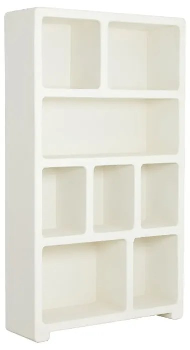 Кремав шкаф за книги 110x190 cm Nahua - Light & Living