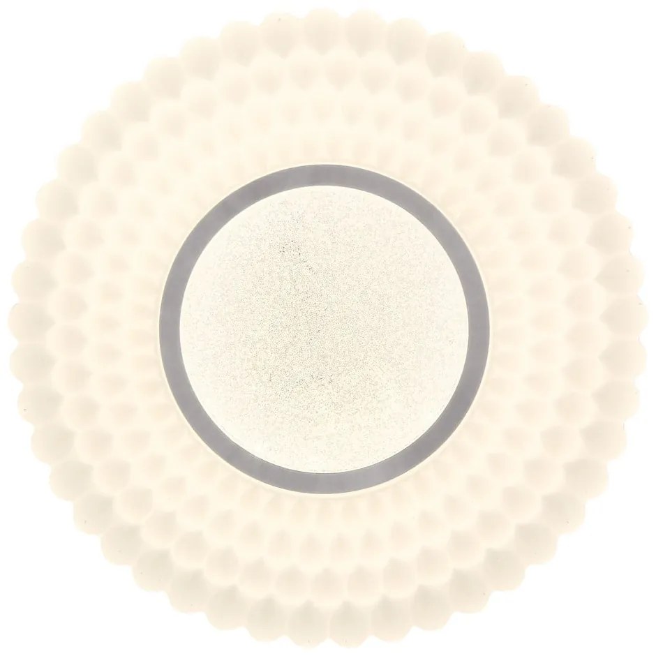 Бяло LED осветително тяло за таван 38x38 cm Uran – Candellux Lighting