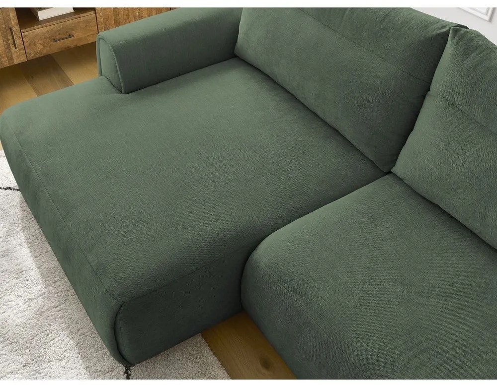 Тъмнозелен ъглов диван Aden – Bobochic Paris