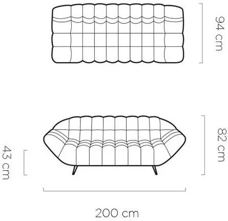 Диван Dolphin двуместен-Mple