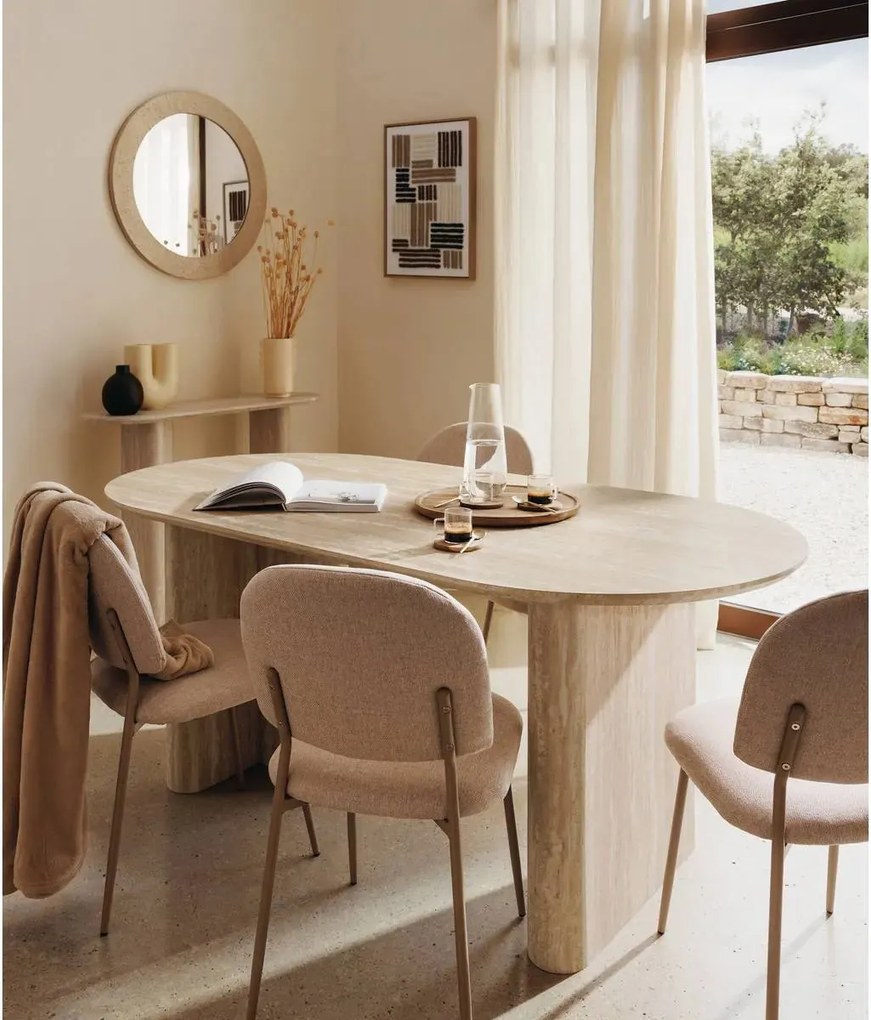 Огледало atmosphera Anaya, Смола, Ø78 cm