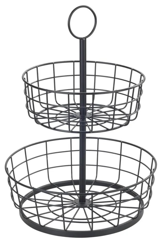 WENKO 88740800 - Черна кошница LOFT 28x39 см