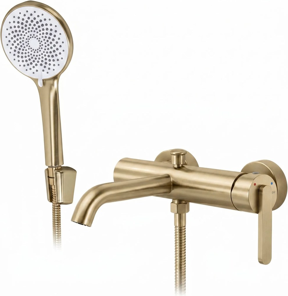 Смесител за вана Rea Ontario Side Brush Gold