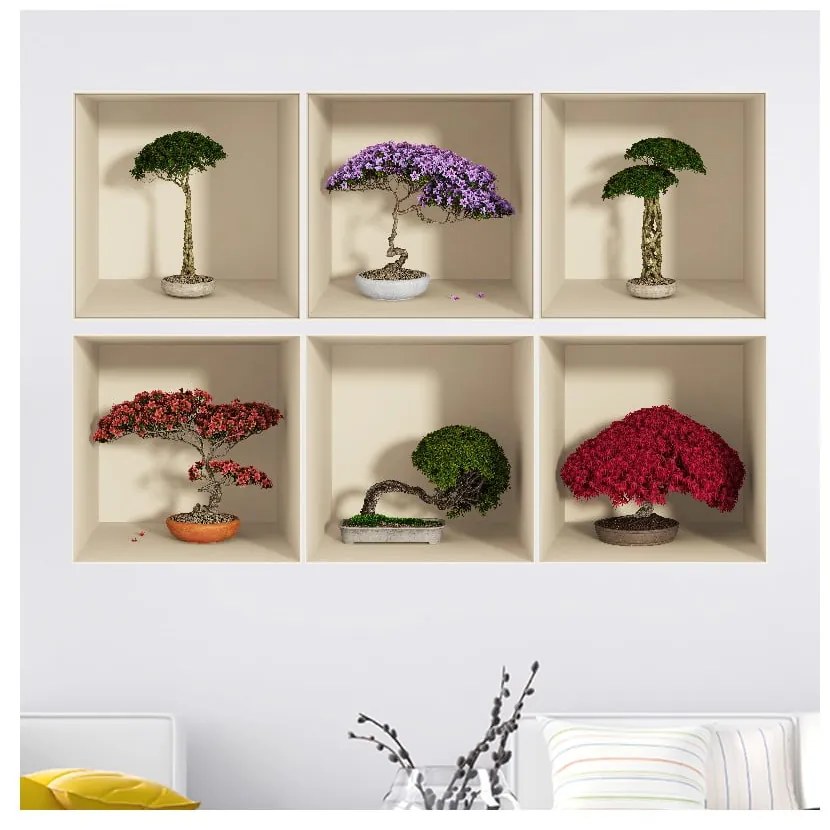 Комплект от 6 стикера с 3D ефект - Ambiance