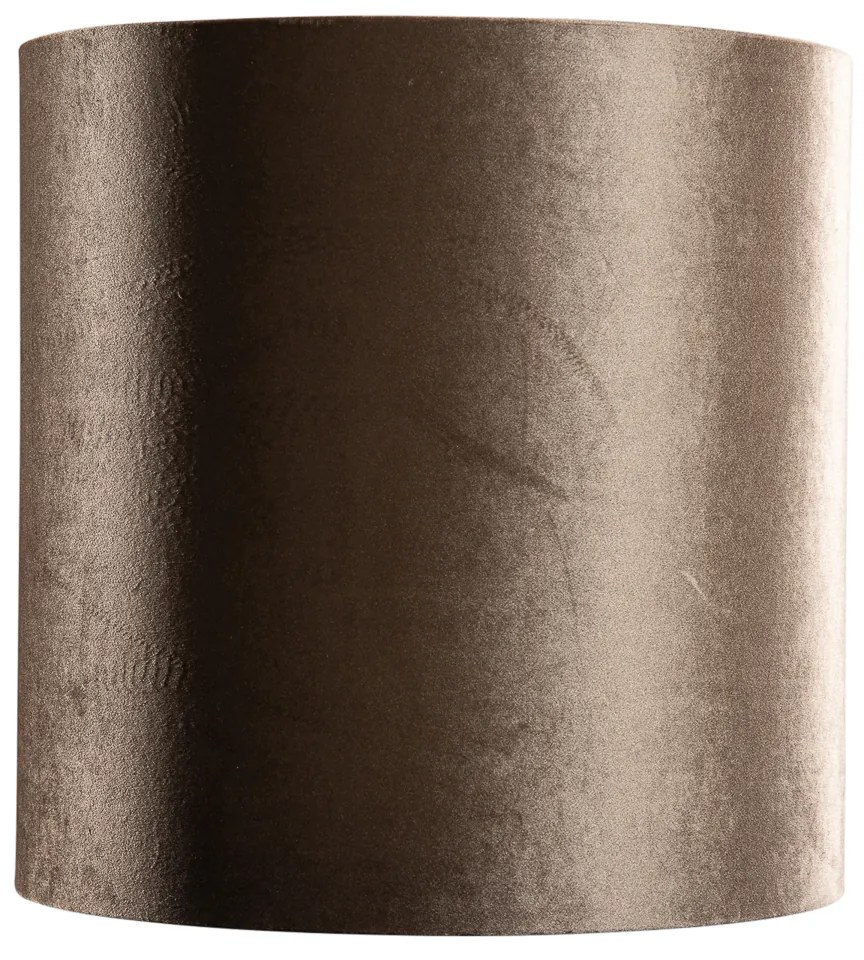 Кадифена абажура кафява със златно покритие 40/40/40