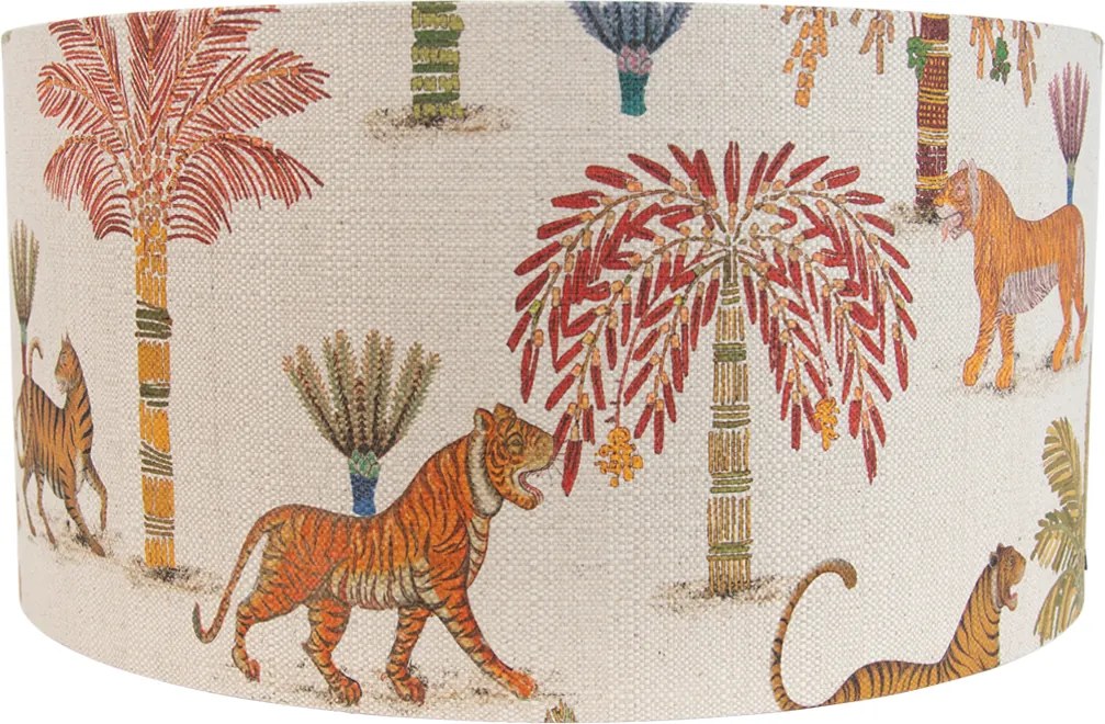 Текстилен абажур многоцветен с животински принт 50/50/25